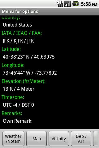 IATA / ICAO Dictionary screenshot 3