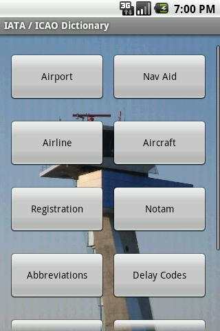IATA / ICAO Dictionary screenshot 1