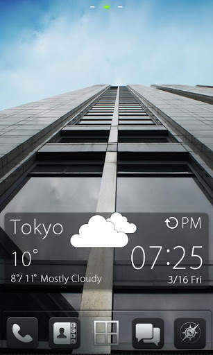 Dark GO Launcher Getjar Theme 1 تصوير الشاشة