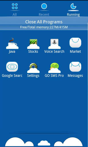 Cloud Theme GO Launcher EX screenshot 3