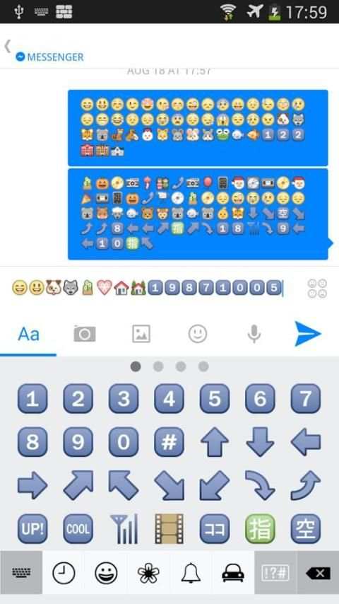 Emoji Keyboard for Facebook screenshot 1
