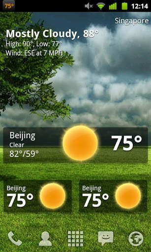 SimpleSkin GOWeatherEX screenshot 2