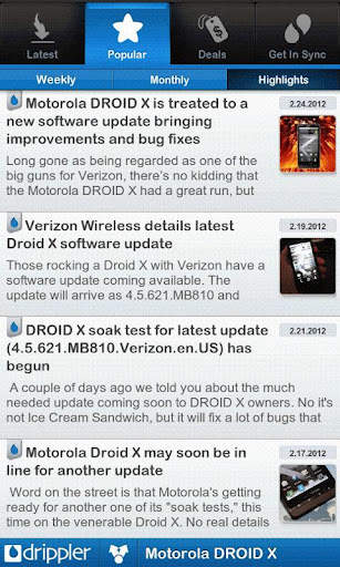 Motorola Droid X Updater 1 تصوير الشاشة