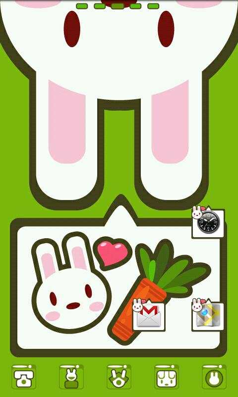 Rabbit G Theme GO Launcher EX screenshot 1