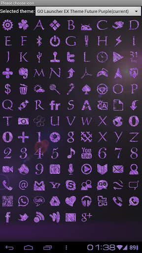 Go Locker+Theme Future Purple screenshot 5