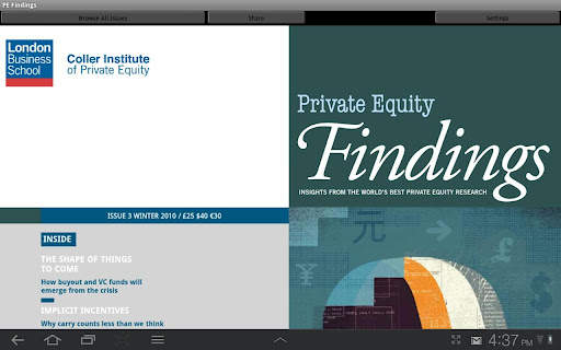 Coller Institute PE Findings screenshot 2