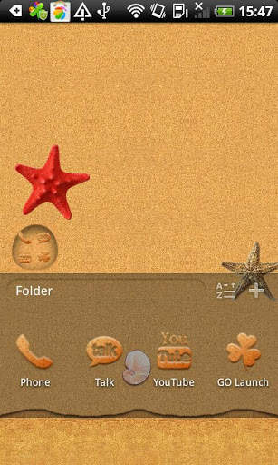 Sand Theme Go Launcher Ex screenshot 3