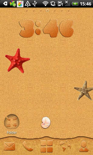 Sand Theme Go Launcher Ex screenshot 1