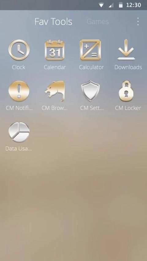 Gold and Silver Theme screenshot 1