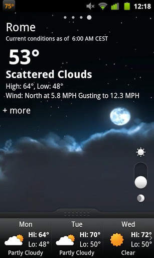 GO Weather Default Video Night скриншот 3