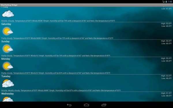 Weather Widget स्क्रीनशॉट 13