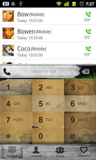 GO Contacts Graffiti Theme screenshot 1