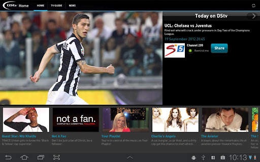 DStv for Tablets screenshot 1