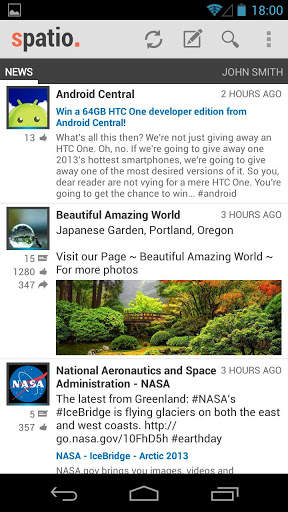 Spatio for Facebook screenshot 1