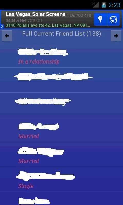 Friend Tracker (Facebook) screenshot 3