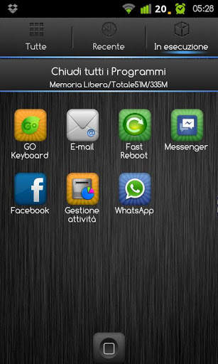 iPhone DarkSteel Lite Go Theme screenshot 3
