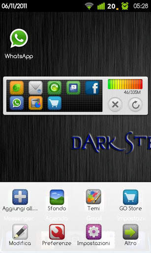 iPhone DarkSteel Lite Go Theme screenshot 4