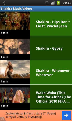 Shakira Music Videos screenshot 2