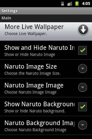 Naruto Live Wallpaper screenshot 5