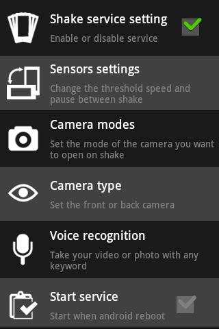 Droid Shake Camera screenshot 1