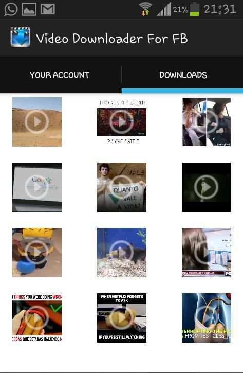 Video Downloader For Facebook screenshot 1