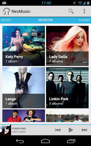 Nexmusic screenshot 1