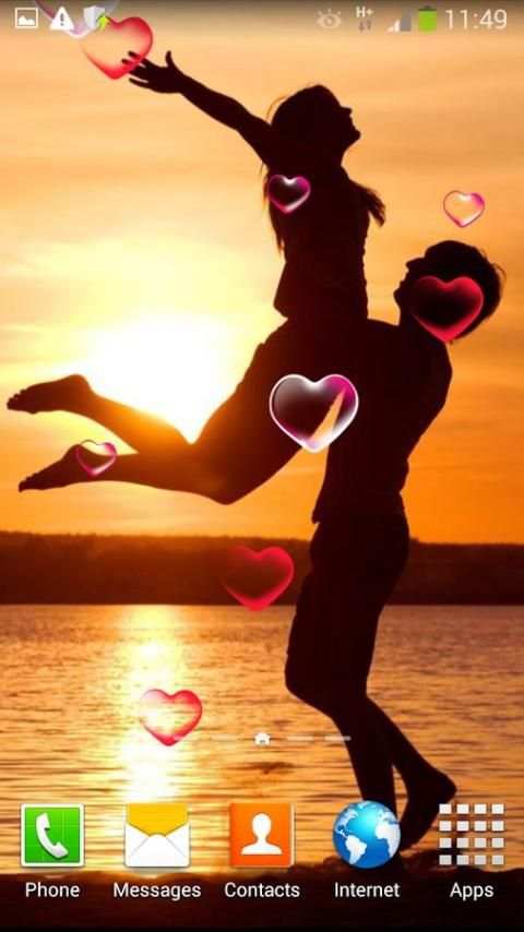 Romantic Live Wallpaper screenshot 5