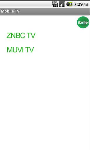 Zamtel Mobile TV screenshot 1