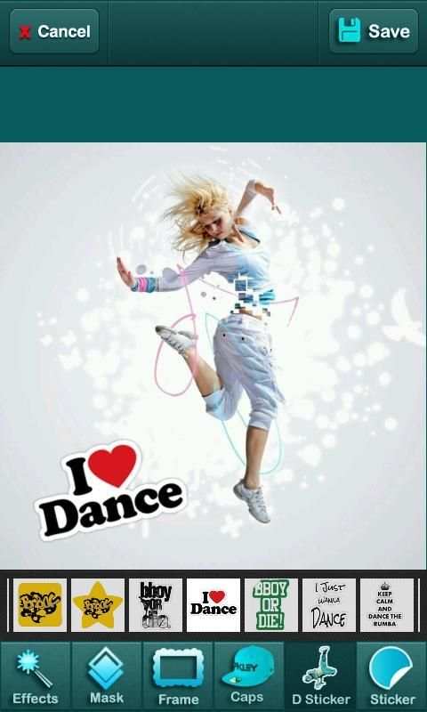 Photo Editor for Dancer स्क्रीनशॉट 7