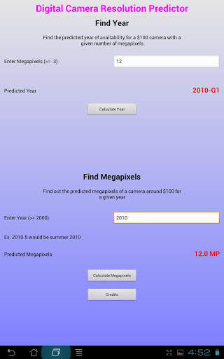 Camera Resolution Predictor screenshot 3