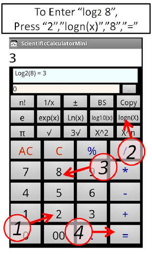 Scientific Calculator Mini स्क्रीनशॉट 5