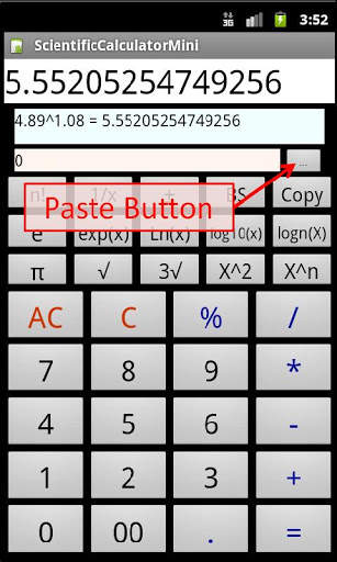 Scientific Calculator Mini स्क्रीनशॉट 4