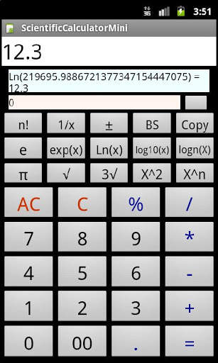 Scientific Calculator Mini स्क्रीनशॉट 2