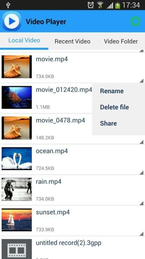 HD Video Player cho Android screenshot 4