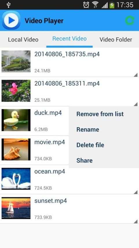 HD Video Player для Android скриншот 2