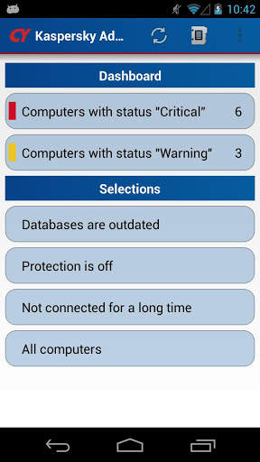 Kaspersky Admin screenshot 1