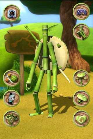 Talking Bamboo Man 1 تصوير الشاشة