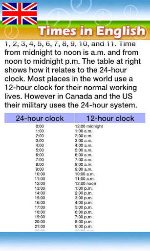 Learn english: Time скриншот 2