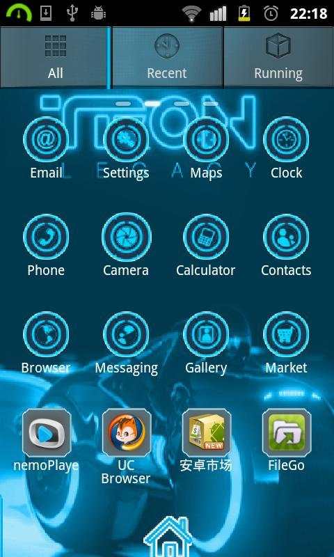 Tron [Go Launcher Theme] screenshot 2