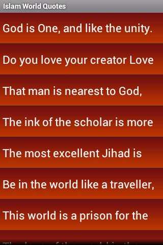 Islam World Quotes screenshot 2