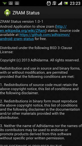 ZRAM Status screenshot 4