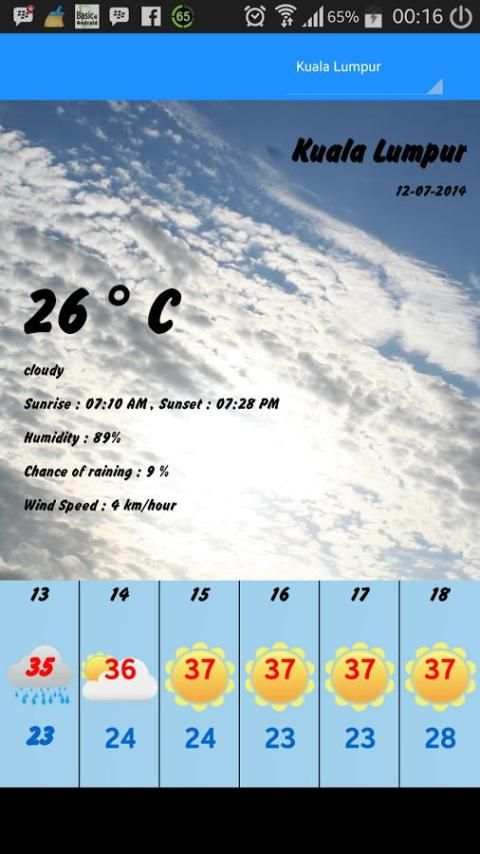 Ramalan Cuaca Malaysia screenshot 1