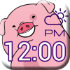 Piggy Weather &amp; Clock Widget icon