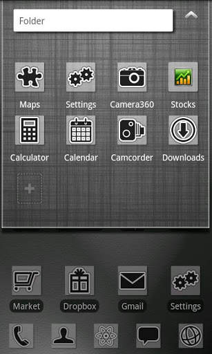 GO Launcher EX Light Theme screenshot 2