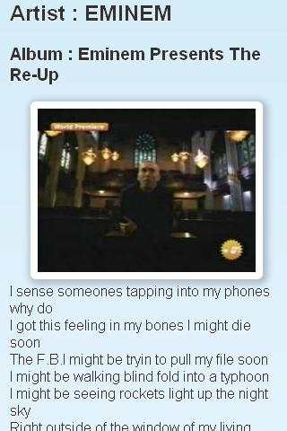 Eminem Lyrics скриншот 2