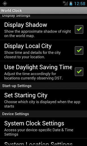TomatoBlue World Clock screenshot 4