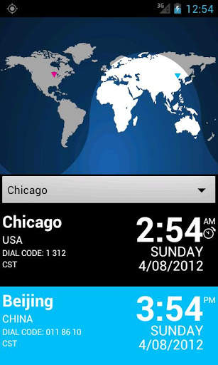 TomatoBlue World Clock screenshot 3