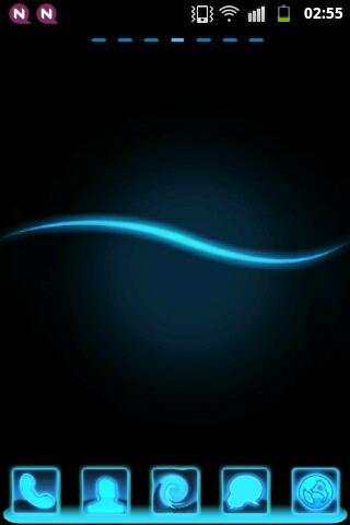 GO Theme Launcher EX Blue screenshot 1
