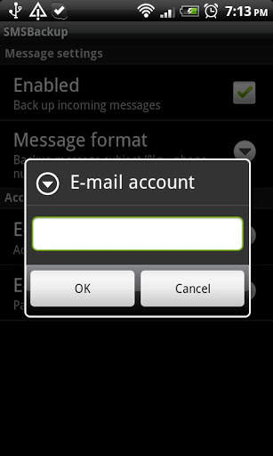SMS Backup screenshot 2