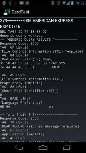 CardTest screenshot 2